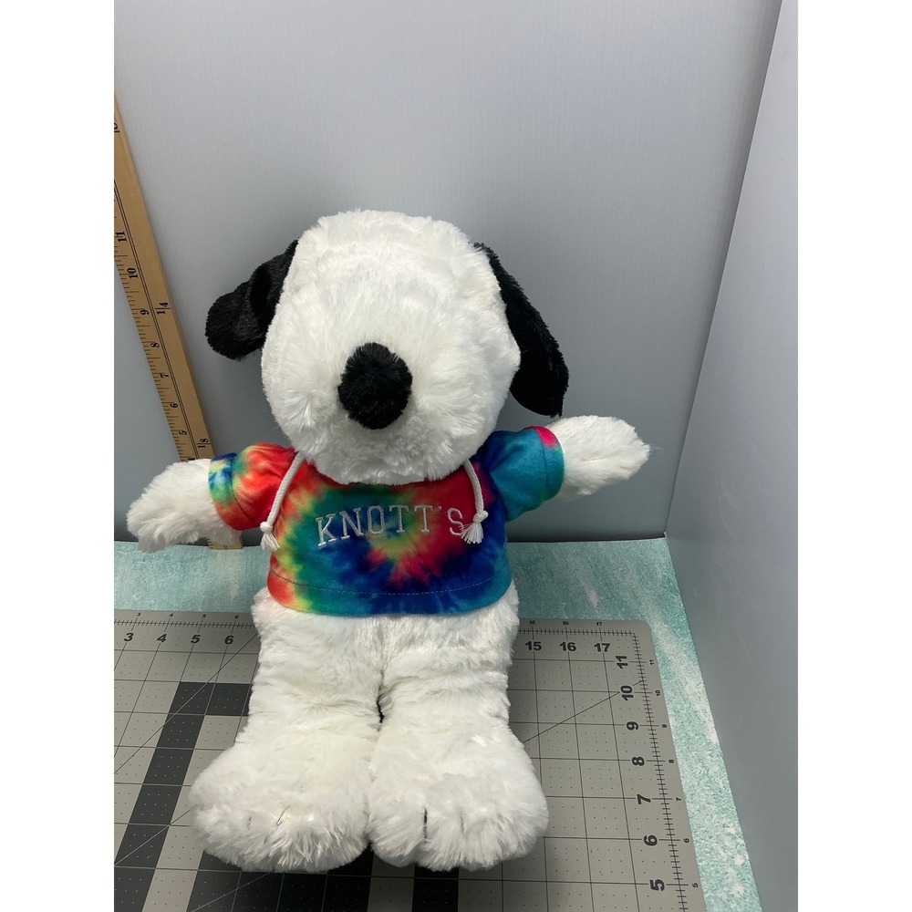 Snoopy Plush Toy Knotts‎ Berry Farm Tie Dye Hoodie Stuffed Animal Collectible